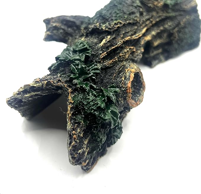 Aquarium Decorations Resin Hollow Tree Trunk Ornament, Fish Hideout for Aquarium, Bettas House Cave Wood House Decor for Fish Tank