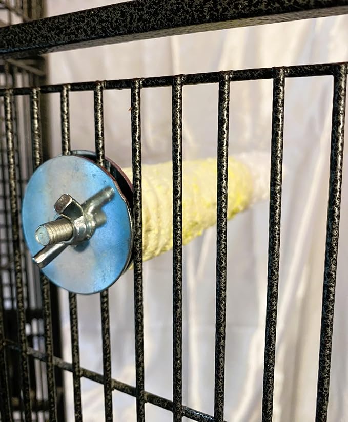 Polly's Edible Cuttlebone Calcium Bird Cage Perch for Budgies, Parakeets, Amazons, Blue & Golds, Macaws and Cockatoos.… (Pineapple, Large)