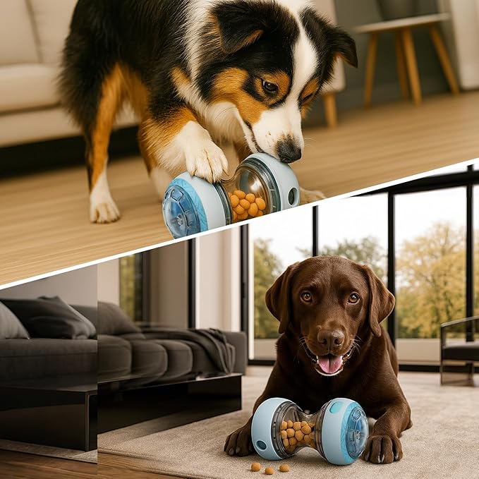 Kalimdor Interactive Dog Puzzle Toys for Boredom, Treat Dispensing Dog Toys, Dogs Enrichment Toy to Keep Them Busy, Treat Dispensing Slow Feeder,Mental Stimulation and Training (Blue)