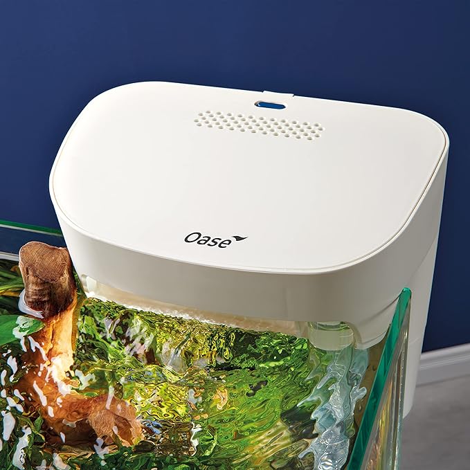 OASE BioStyle Power Filter for Aquariums up to 30 gallons, Multi-stage Filtration, Easy Maintenance, Quiet Hang on Back Filter, White