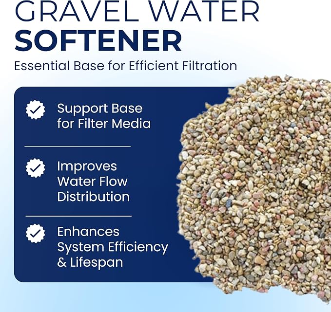 IPW Industries Inc - Water Softener Gravel - Garnet Filter Bed Media for Filter Tanks, Water Conditioners, Water Softeners and Backwashing (15 lbs)