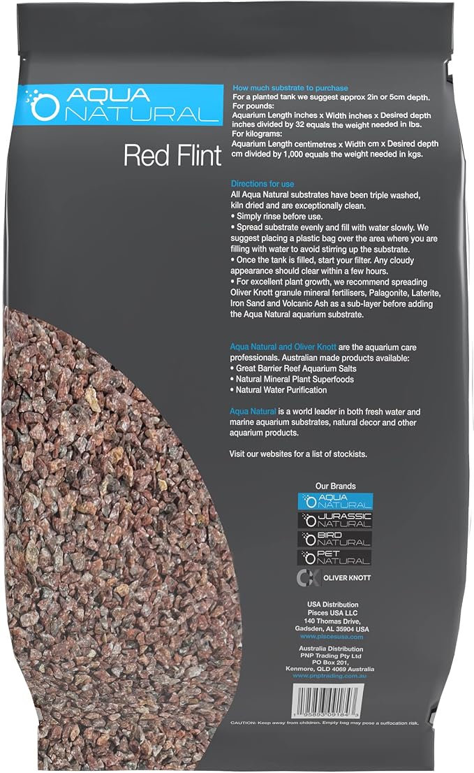 Aqua Natural Aquarium Substrate, Red Flint Gravel, 20lb | Aquascaping, Aquariums, Vivariums, Terrariums
