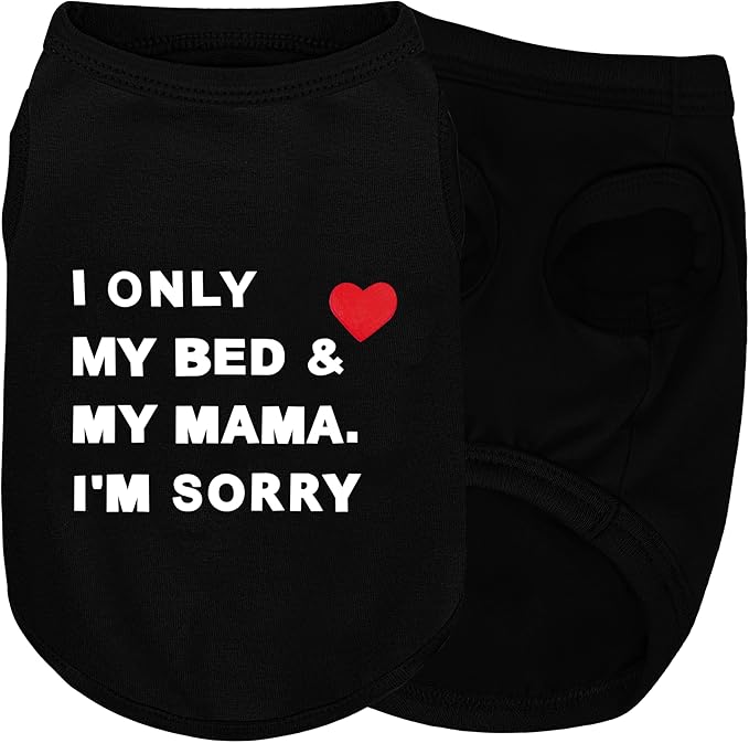 Stylish Cotton Dog Shirt with Print, Soft & Breathable, All-Season Comfort, Fits Most Breeds - Perfect Pet Apparel for Small, Medium, Large Dogs.Black&xs