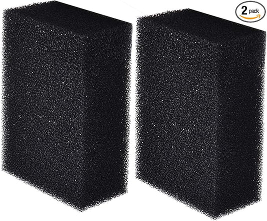 Hipanda Filter Foam Sponges, Bio Sponge Filter Media Pad, Cut-to-Size Foam for Aquarium Fish Tank (7.5" x 4.7" x 2.75" (2pcs))