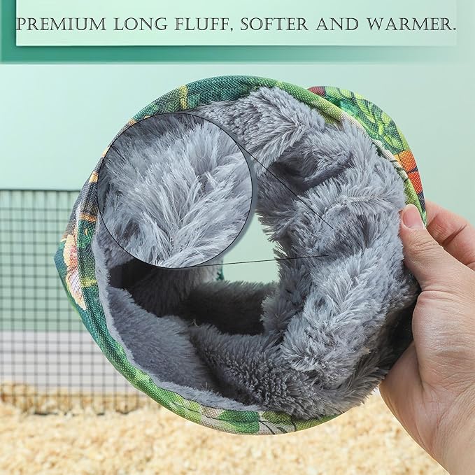 IBWell Cute Forest Guinea Pig Hideout Tunnel & Tube for Guinea Pigs, Rabbits & Hamsters