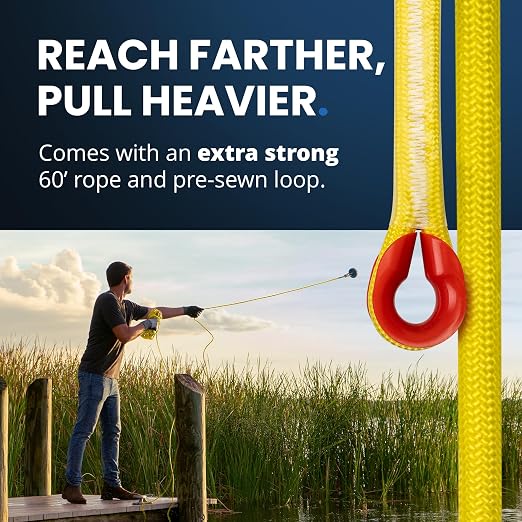 AnglerMag™ Magnet Fishing Kit - 2000 lbs Double Sided Neodymium Magnetic Fishing Stuff with Rope - 10 PCS Extra Strong Complete Gift Set with eBook, Carabiner, Gloves, Grappling Hook & Carrying Bag