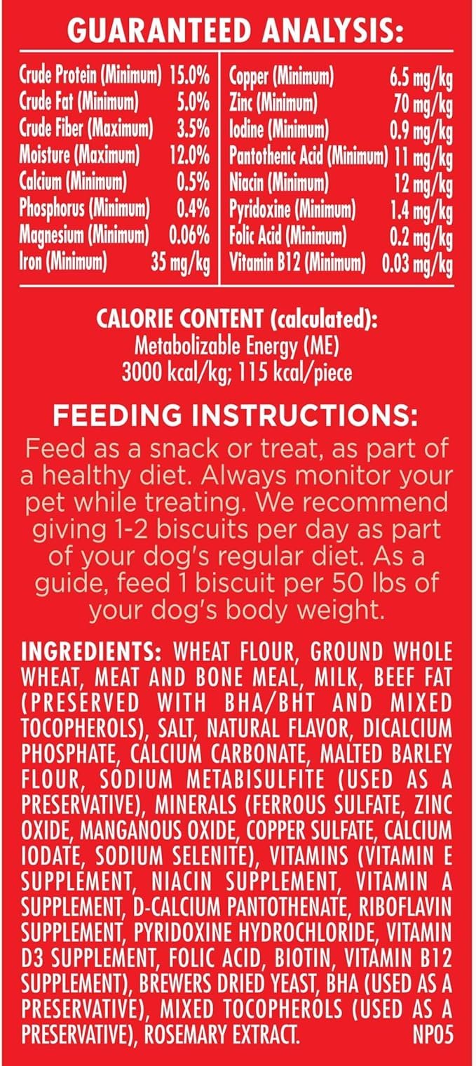 Milk-Bone Original Dog Treats Biscuits for Large Dogs (Packaging May Vary), 24 Ounces (Pack of 2)