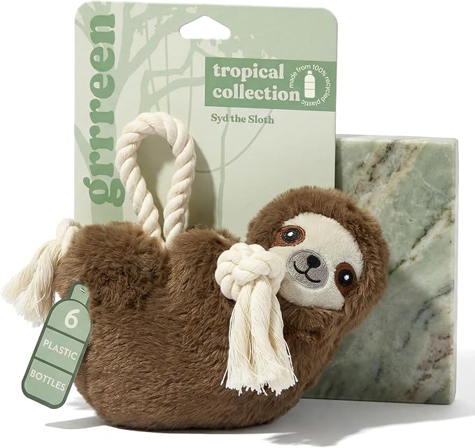 Dog Toys | Plush Toy Sloth Stuffed Animal for Dogs | Jumbo Eco Friendly Toy - Easy to Clean and Made from Non Toxic Materials