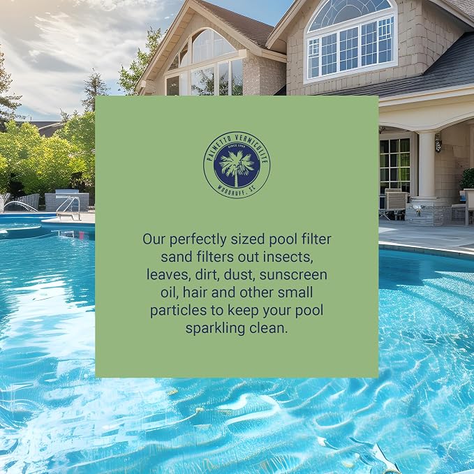 5 Pack Pool Filter Sand, Clean and Clear Water, Superior Quality Natural Sand for Residential and Commercial Pool Sand Filter Pumps, 50 Pound