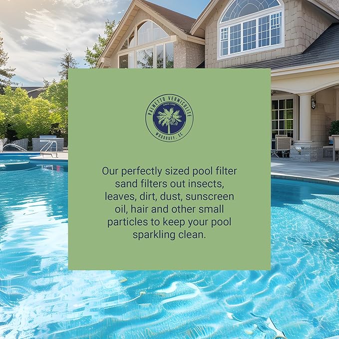 10 Pack Pool Filter Sand, Clean and Clear Water, Natural Sand for Residential and Commercial Pool Sand Filter Pumps, 50 Pound