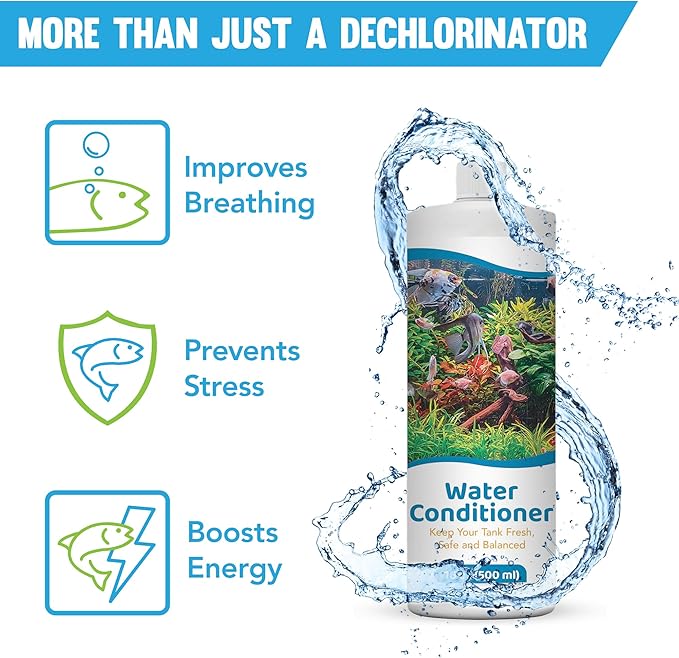 JOR Aquarium Water Conditioner, Colorless Tap Treatment for Betta, Nano, Shrimp, Snails, Freshwater, Saltwater, Large Tanks, Gentle Dechlorinator, Covers Up to 1,000 Gallons, 16 oz per Bottle 
