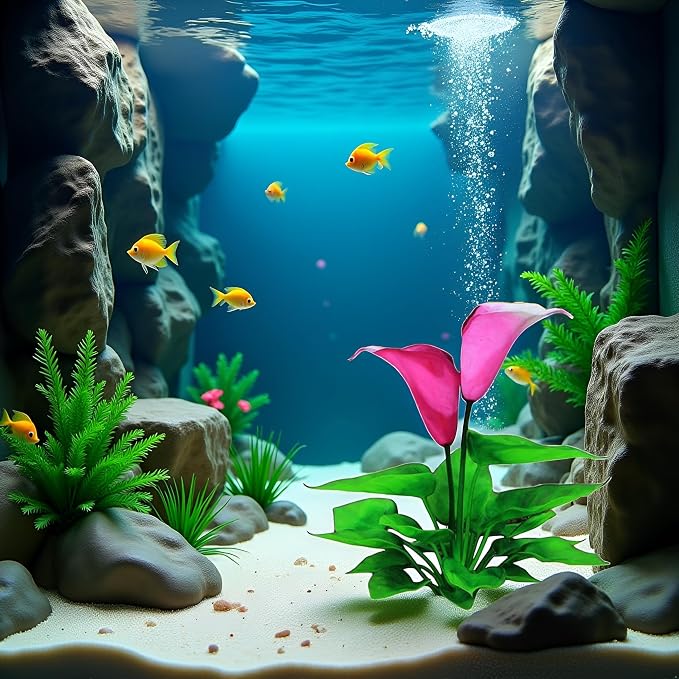 1Pc Aquarium Decoration Artificial Aquatic Plant Waterweed Craft Silk Flower Plastic