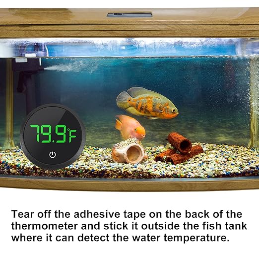 1PCS Digital Aquarium Thermometer,LED Display Thermometer for Aquarium Fish Tank