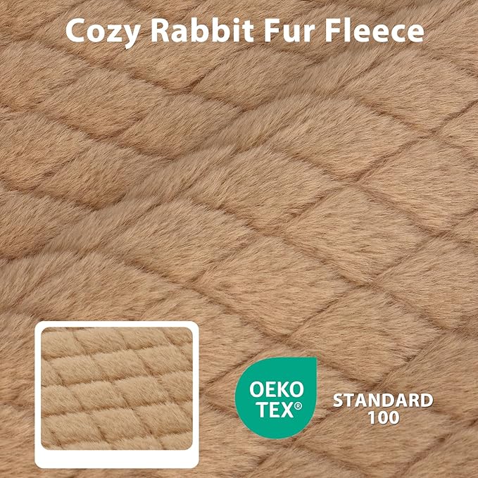 JOEJOY Orthopedic Medium Dog Bed, Washable Dog Crate Bed Medium Sized with Removable Cover, Egg Memory Foam Pet Beds, Brown, 29"x18"