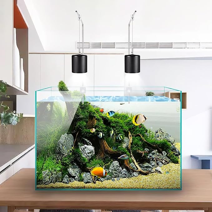 Adjustable Aquarium Light Bracket Mount - Fish Tank Light Holder Aluminum Alloy Aquatic Plant Lighting Holder for Freshwater & Saltwater Aquariums, Silver, 15.74 X 9.84 Inches