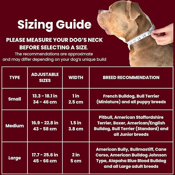 Tactical Dog Collar for Puppy, Heavy Duty Puppy Collar, Dog Collar for Small Dogs, Waterproof Dog Collar, Dog Training Collar, Quick-Release Buckle, Adjustable Sizes – BULLYBREED (Maroon Red, Small)