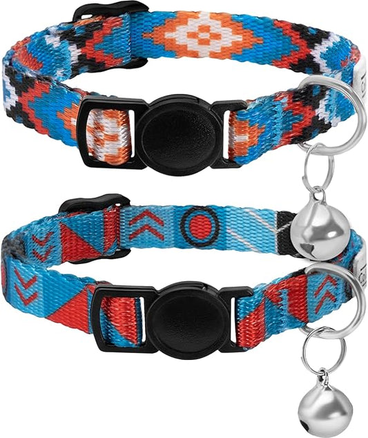 CollarDirect Cat Collar Breakaway with Removable Bell Set of 2 PCS