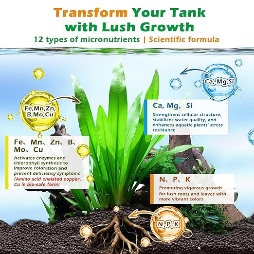 HC035 All-in-One Liquid Aquarium Plant Fertilizer - with Essential Micro & Macro Nutrients for Freshwater Planted Tanks, 150ml/500ml/1000ml (1000mL)