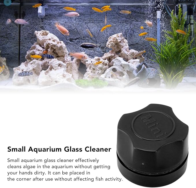 Magnetic Aquarium Scraper Smart Ergonomic Design Small Effective allpurpose Cleaner for Aquarium Glass for Aquarium