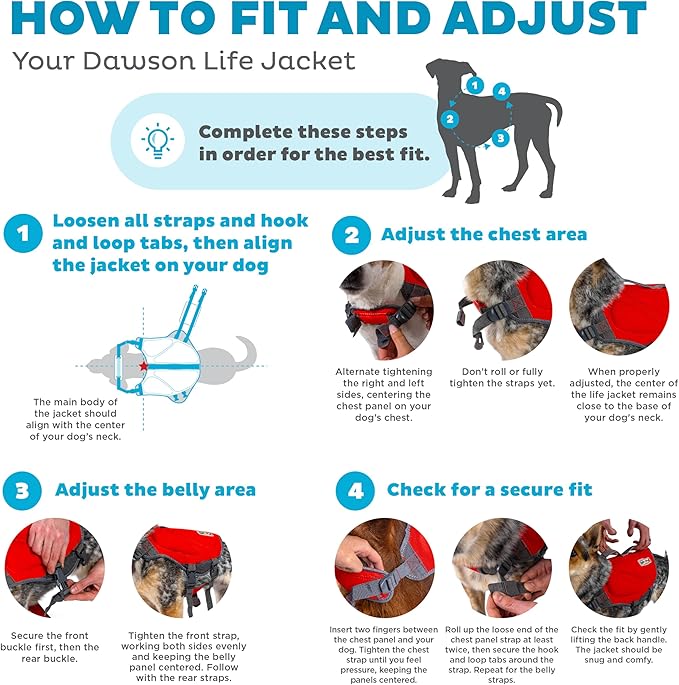 Outward Hound Dawson Swim Red Dog Life Jacket, Small