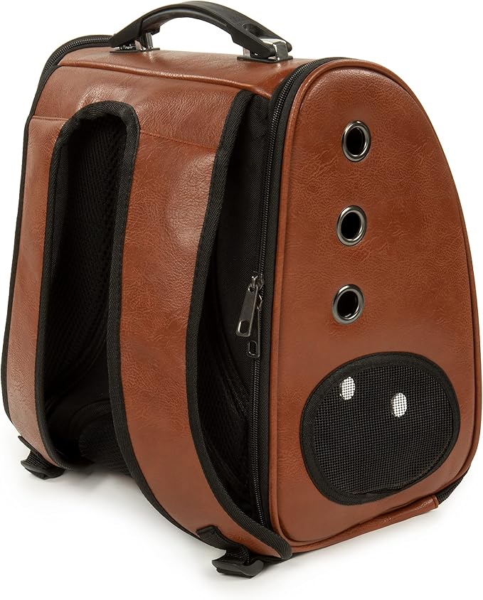 Sherpa Cat Travel Backpack with Bubble View, Airline Approved - Brown, One Size