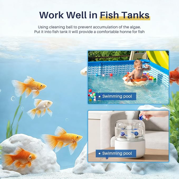 12 Pack Humidifier Tank Cleaner Balls compatible with All humidifiers | Humidifier Cleaner Balls for Fish Tanks, Purifies Water, Prevents Hard Water Build-Up Reduces Scale to improve Humidification