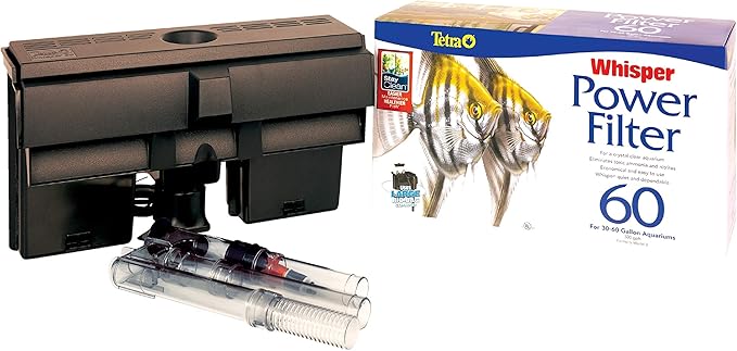 Tetra Whisper Power Filter 60 Gallons, Quiet 3-Stage Aquarium Filtration