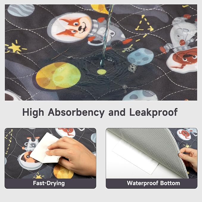 Paw Legend Washable Reusable Dog Pee Pads Super Absorbent (2 Pack) - Washable Reusable Puppy Training Pads | Quality Travel Pee Pads for Dogs | Absorbent and Odor Controlling