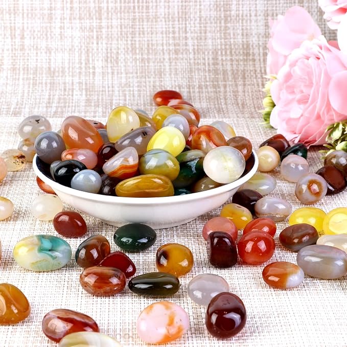 Colored Bee Bath Marbles Landscaping Decorative Glass Vase Polished Rocks | Garden Potted Plant,Tumbled Mancala Stones,Indoor Agate,Crystal,DIY,Aquarium Gravel,Terrarium Fish Tanks