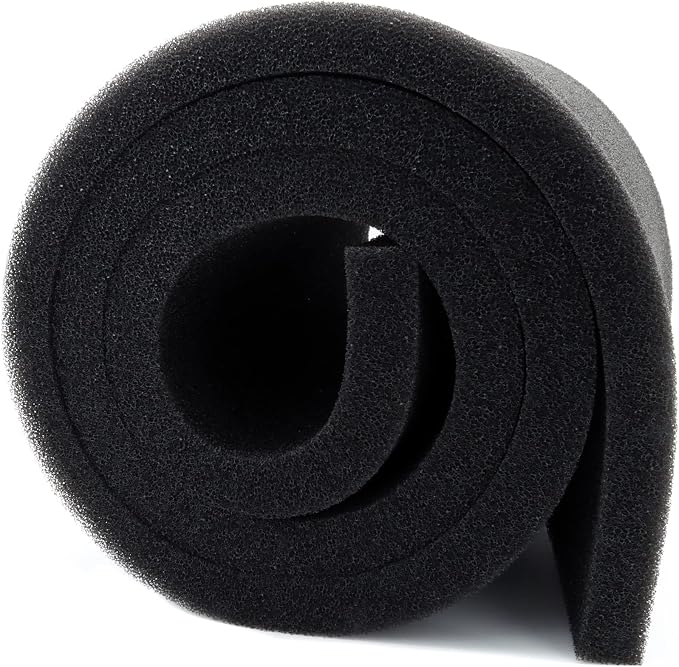 Aquarium Filter Media Foam Material Cut to Fit, 72" x 12" x 1", 40ppi | Bio Pre Filter, Sponge Pad Sheet, For Fish Tank