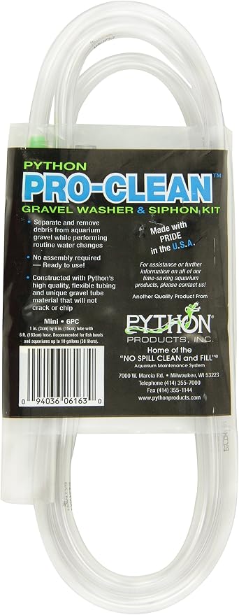 Python Pro Clean-Mini 1" x 6" Tube with 6 ft. Hose (Pack of 2)