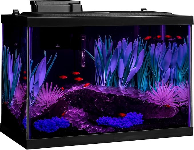 Tetra ColorFusion Aquarium 20 Gallon Fish Tank Kit, Includes LED Lighting and Decor