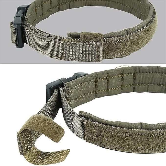 EXCELLENT ELITE SPANKER Nylon Puppy Dog Collar Adjustable Soft Padded Collar Heavy Duty Quick-Release Buckle Lightweight No-Choke for Small Medium Dogs(RGN,S)