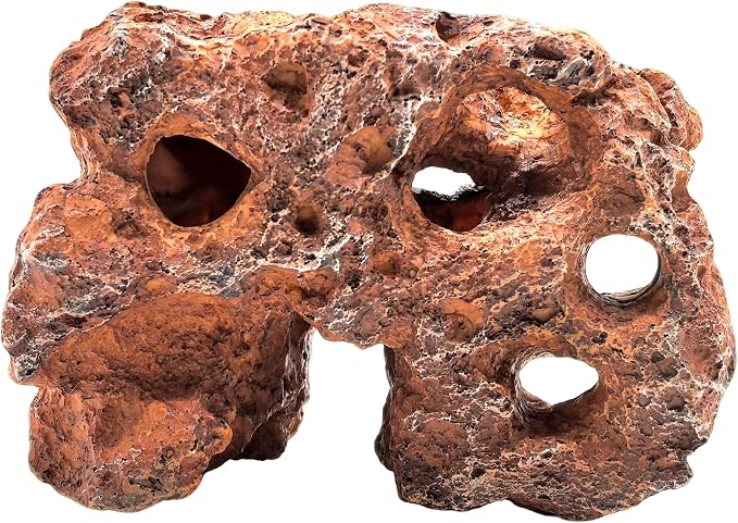 M2cbridge Large Aquarium Resin Holey Rock Hideout Mountain Hideaway Cave A | harmless resin,innovative porous design,multiple entry and exit points