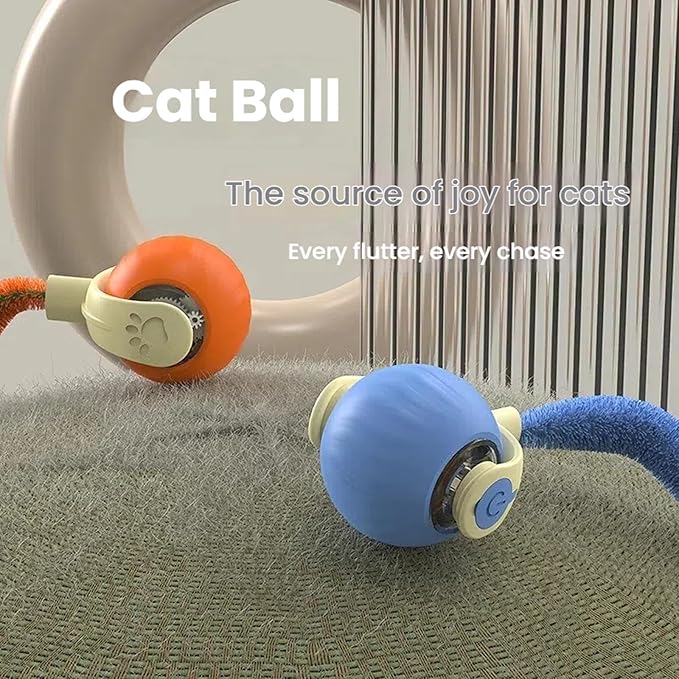 Interactive Cat Toys for Indoor Cats,2 Automatic Moving Kitten Toys,Cat Toys for Bored Indoor Adult Cats,Smart Rechargeable Cat Enrichment Toys for Small/Medium/Large Cats to Keep Them Busy, Cat Balls