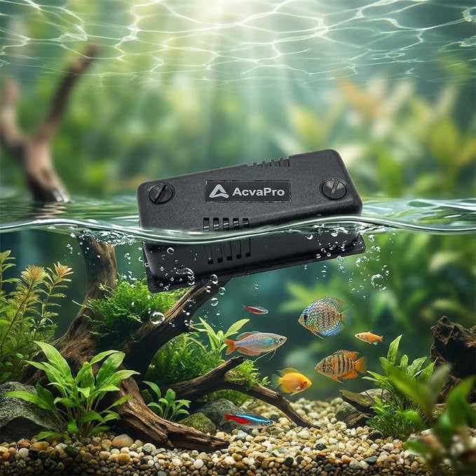 Magnetic Aquarium Glass Cleaner, Highly efficient Powerful Double Side Magnetic Fish Tank Brush and Corner Cleaner, Interchangeable Floating and Submersible (L 2.40x3.74x1.77in)