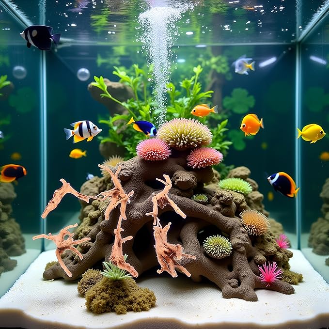 1 Pc Natural Aquarium Driftwood Branches Wood Aquarium Trunk Driftwood Tree Fish Tank Log Decoration Plant Stump, Aquarium Décor Thematic Ornaments Assorted (8-10cm)
