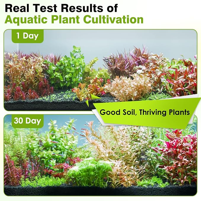 Premium Upgraded Aquarium Soil, 1-5mm Nutrient-Rich Water Grass Mud for Planted Tanks, Dust-Free & No Rinse, Safe for Fish & Shrimp (11 Pounds)