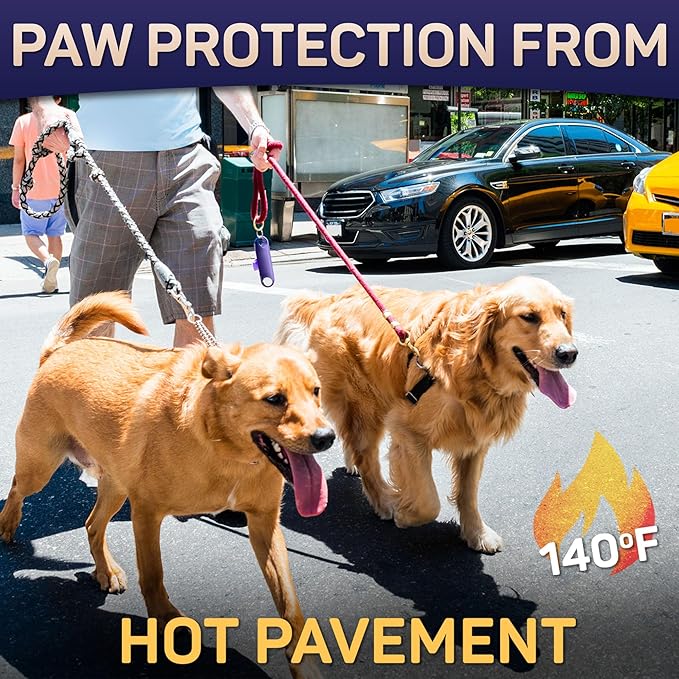 Natural Dog Paw Balm, Dog Paw Protection for Hot Pavement, Wax for Dry Paws & Nose, Canine Moisturizer for Cracked Paws, Cream Butter for Cat and Dogs (5 OZ)