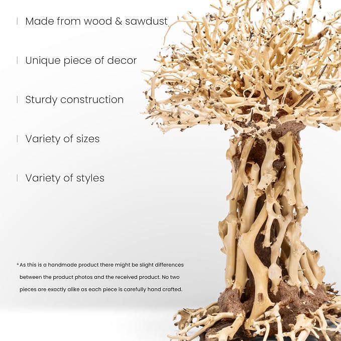Ultum Nature Systems Bonsai - Handcrafted Hardscape Driftwood for Aquarium, Terrarium, Vivarium, Natural Aquascape Hardscape Decorations, Aquascaping Hardscape for Live Aquatic Plants - 007, Medium