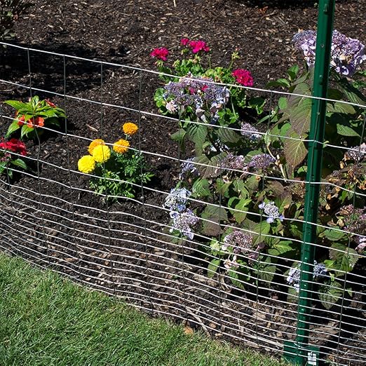 YARDGARD 2 in. x 3 in. Mesh Welded Wire Fence Roll, 48 in. x 50 ft., 16 Gauge Galvanized Steel Fence for Animal Enclosures, Garden Protection and Property Fencing
