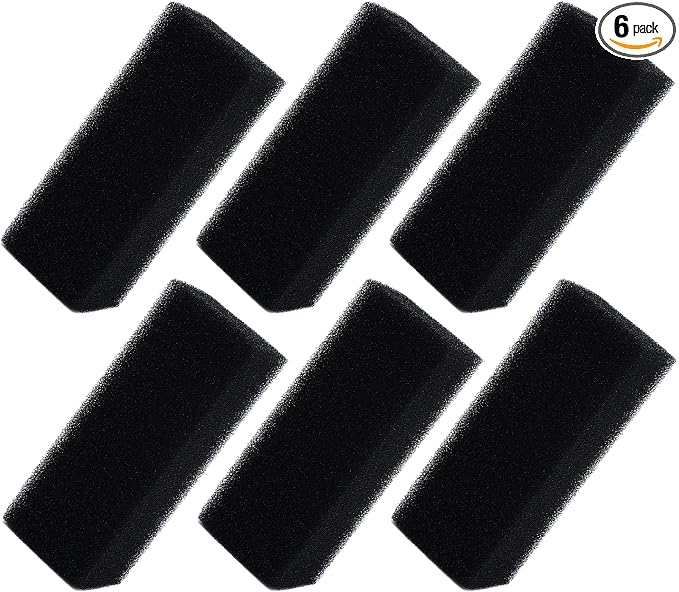 Aquarium Bio Sponge Filter Media, Replacement Foam Insert, AC110-6pcs | Fit For 110 / Filters, 30 PPI