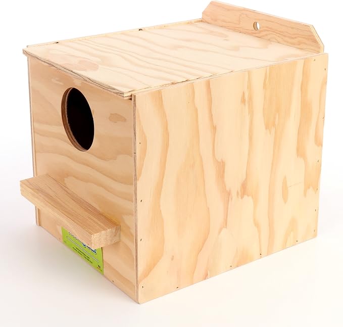 Ware Manufacturing Nest Box, Perfectly Sized for Cockatiels, Natural Wood