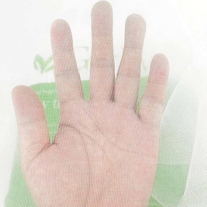 8x30Ft Mosquito Bug Insect Bird Fine Mesh Net Barrier Hunting Blind Garden Screen Netting for Protect Your Plant Fruits Flower
