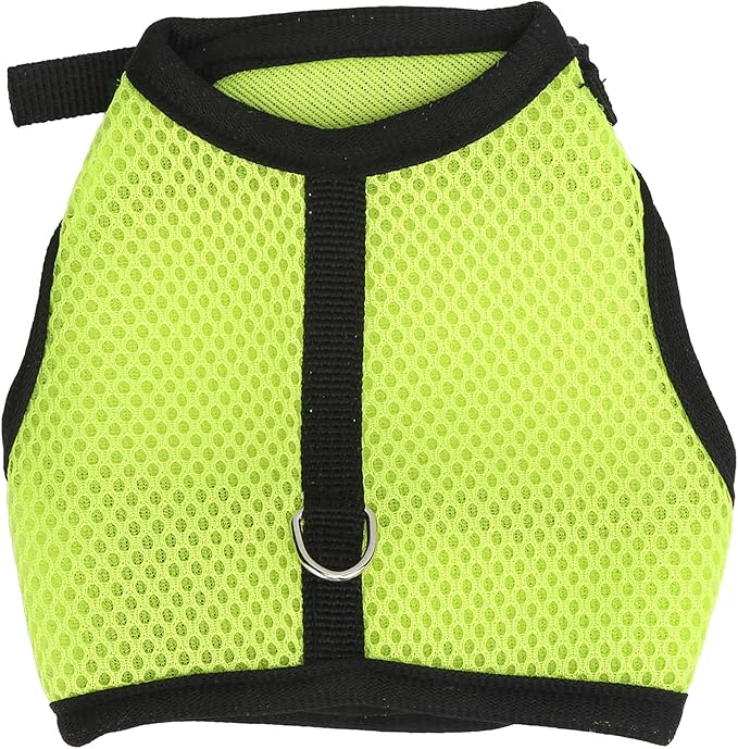 Honio Mesh Chest Back for Rabbit, Pet Mesh Traction Harness Mesh Cloth Mesh Harness for Rabbit for Guinea Pigs for Dogs for Rabbits for Little Pigs (Fruit Green)