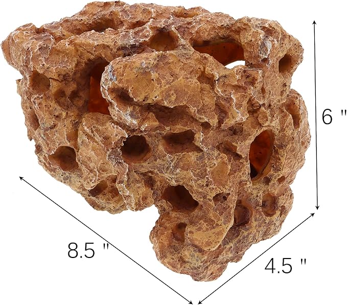 Large Aquarium Decoration Hideouts Resin Rock Mountain Hideaway Cave | Artificial Sea Coral Fish Tank Decoration