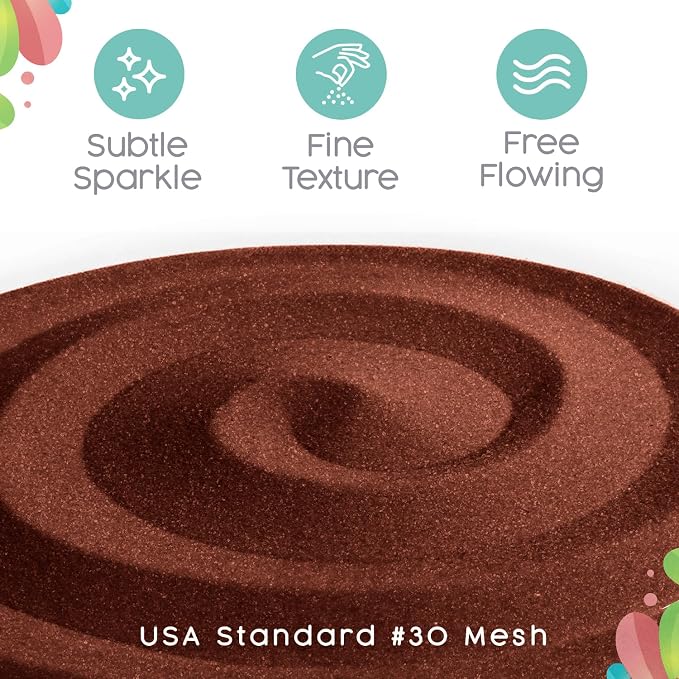 Burnt Orange Unity Sand, 1 LB (16 oz), Colored Sand for Weddings, Vase Filler, Home Décor, Crafts, Terrariums, and More