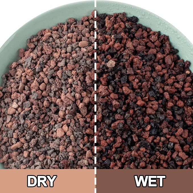 CJGQ 18lb Mix Lava Rocks for Plants - Horticultural Volcanic Rock Gravel for Landscaping, Succulents, Bonsai, Vase Fillers, Terrarium Plants, Top Dressing