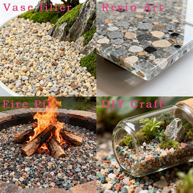 TWINKLING Silica Sand, Aquarium Sand, Horticultural Sand, Vermiculite, Coarse Sand for Plants, Fire Pit, Aquarium, Fish Tank, Resin Art, DIY Craft, Vase Filler, Home Decor, 410g/14.5oz (10-20 Mesh)