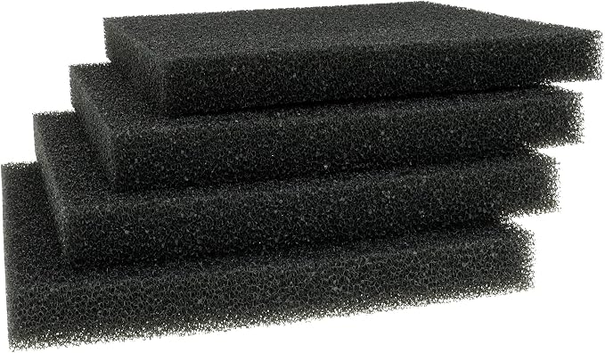 8 Pieces Aquarium Filter Foam Sponges Pad 9x9x1 Inch | Fish Tank Bio Sponge Coarse Sheet Filter Media Pad, Cut-to-Size Foam for Pet Filters